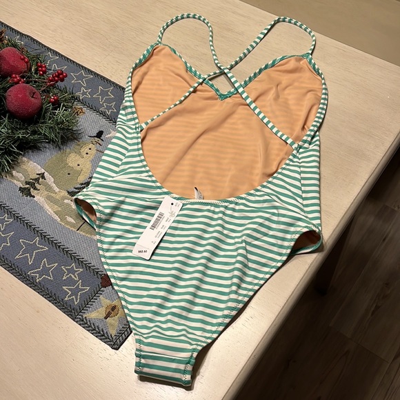 NWT J Crew one piece swim suit. Beautiful, flattering cut. - Picture 2 of 4